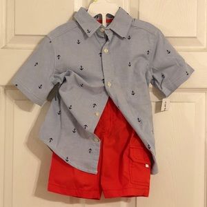 Carter’s Nautical Outfit Boys 4T⚓️🛳☀️